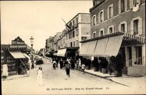 Ak Luc sur Mer Calvados, Rue du Grand Orient