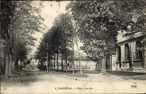 Ak Darnétal Seine-Maritime, Place Carville