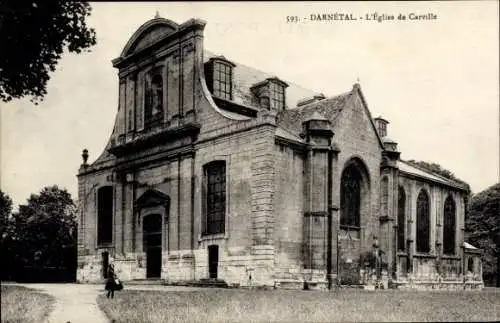 Ak Darnétal Seine-Maritime, Kirche von Carville