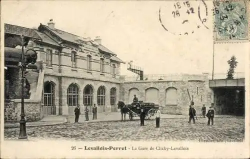 Ak Levallois Perret Hauts de Seine, Bahnhof Clichy Levallois