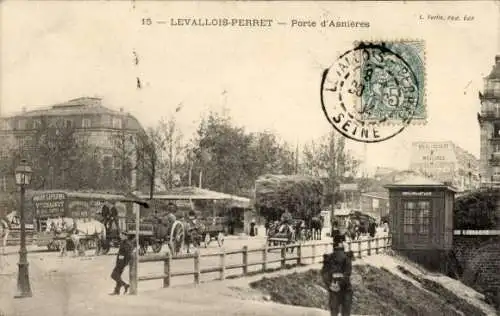 Ak Levallois Perret Hauts de Seine, Porte d’Asnieres