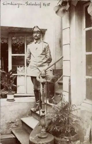 Foto Ak Leintrey Meurthe et Moselle, Soldat in Uniform