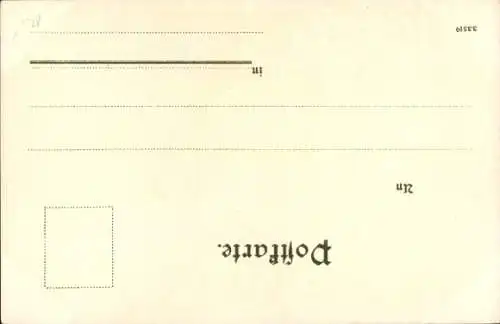 Künstler Litho Hoch, F., Strasbourg Straßburg Elsass Bas Rhin, An der Ill