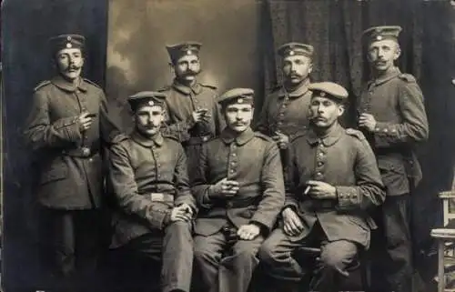 Foto Ak Schönau in Niederbayern, Deutsche Soldaten in Uniformen, Inf. Rgt. 16 Passau, I WK