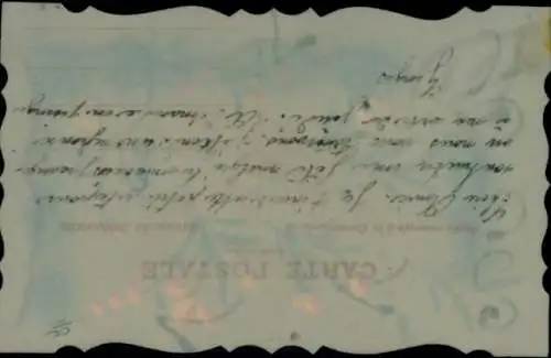 Zelluloid Glitzer Ak Blumen, Kitsch