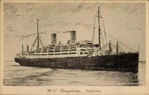 Ak Dampfer M.S. Kungsholm, Svenska Amerika Linien SAL