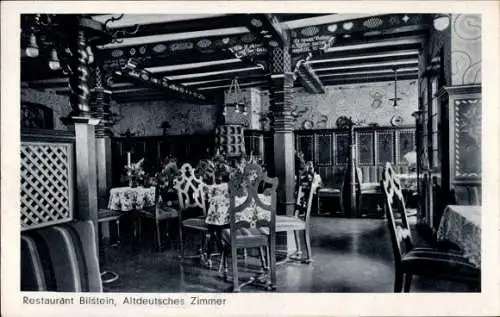 Ak Reitzenhagen Bad Wildungen in Nordhessen, Restaurant Bilstein, Altdeutsches Zimmer