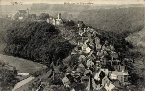 Ak Kyllburg in der Eifel, Gesamtansicht, Blick von der Mariensäule