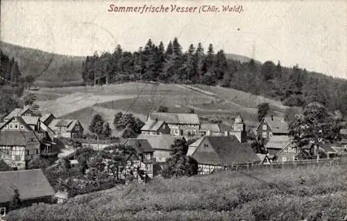 Ak Vesser Suhl in Thüringen, Panorama