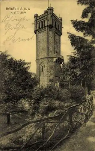 Ak Hameln an der Weser Niedersachsen, Klütturm