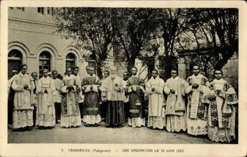 Ak Tananarive Madagaskar, Une Ordination le 10 Juin 1933, Missionar