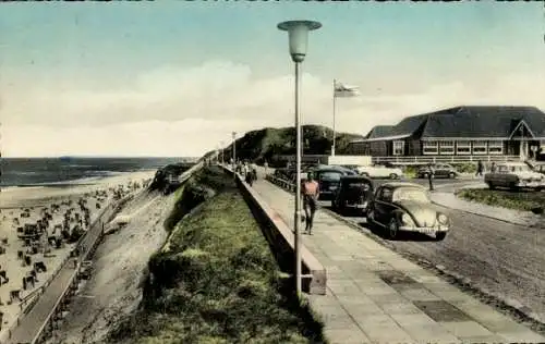 Ak Wenningstedt Braderup auf Sylt, Nordseebad, Promenade