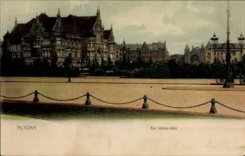 Ak Hamburg Altona, Kaiserplatz, Häuser, Straßenpartie