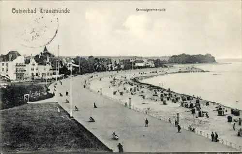 Ak Ostseebad Travemünde Lübeck, Strand