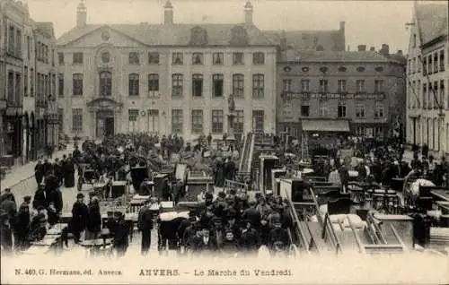 Ak Anvers Antwerpen Flandern, Marche du Vendredi