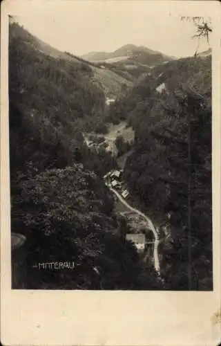 Foto Ak Mitterau Gaming in Niederösterreich, Blick ins Tal