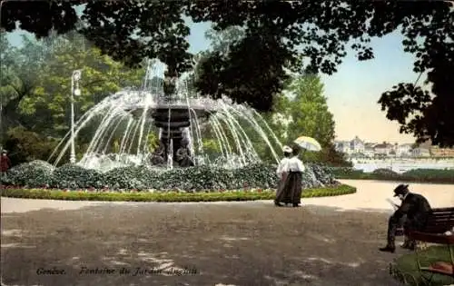 Ak Genf Genf Schweiz, Fontaine du Jardin Anglais