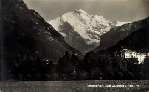Ak Interlaken Kt. Bern Schweiz, Die Jungfrau