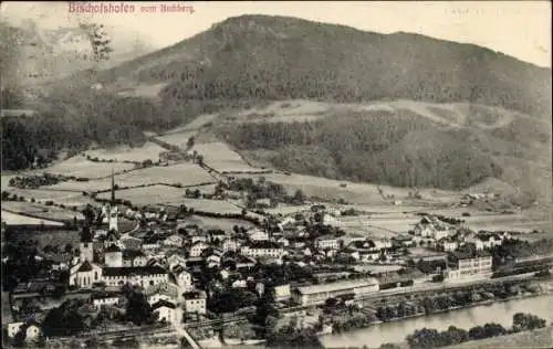 Ak Bischofshofen in Salzburg, Totale vom Buchberg aus gesehen