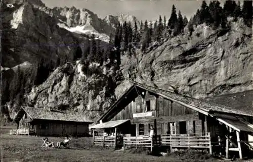 Ak Barme s. Champéry Kanton Wallis, Pension Mme. Berra-Gonnet