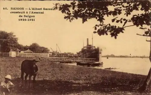 Ak Saigon Cochinchine Vietnam, Albert Sarraut Built at Arsenal