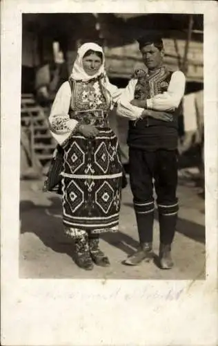Foto Ak Mazedonien, Volkstrachten