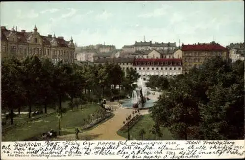 Ak Stockholm Schweden, Adolf Fredriks torg