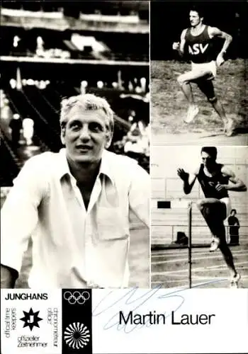 Ak Schauspieler Martin Lauer, Portrait, Autogramm, Sportler