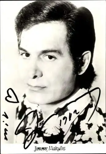 Ak Schauspieler Jimmy Makulis, Portrait,  Autogramm