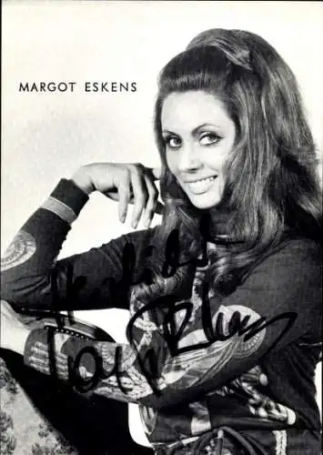 Ak Schauspielerin Margot Eskens, Portrait, Autogramm