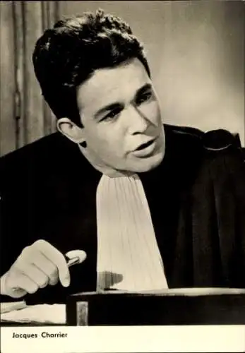 Ak Schauspieler Jacques Charrier, Portrait, Film Babette zieht in den Krieg, Filmszene