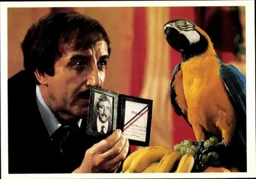 Ak Schauspieler Peter Sellers und Papagei Ara