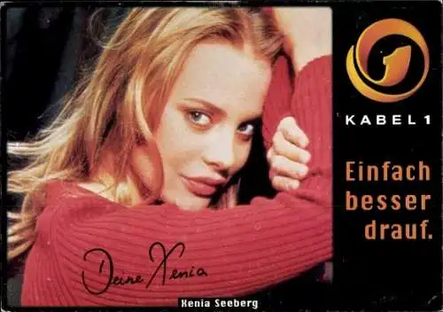 Ak Schauspielerin Xenia Seeberg, Portrait, Kabel1, Einfach besser drauf