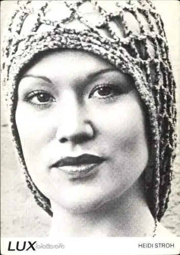 Ak Schauspielerin Heidi Stroh, Portrait, Werbung Lux Toilettenseife, Autogramm
