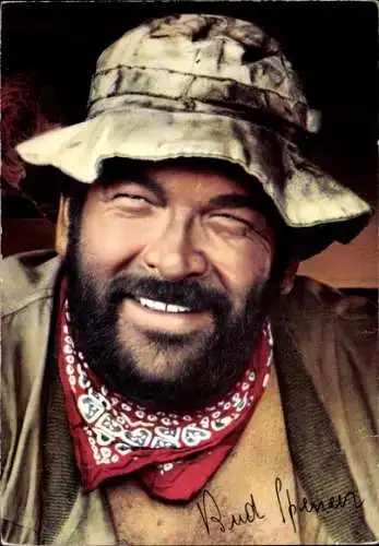 Ak Schauspieler Bud Spencer, Portrait, Film Zwei Himmelhunde auf dem Weg zur Hölle