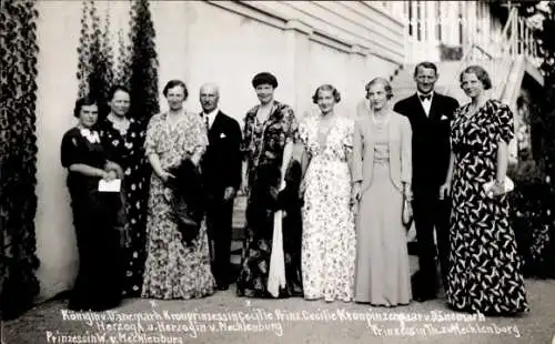 Ak Königin v. Dänemark, Kronprinzessin Cecilie, Prinzessin Th. zu Mecklenburg