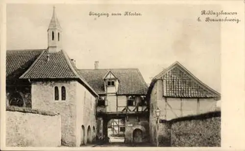 Ak Riddagshausen Braunschweig in Niedersachsen, Kloster, Eingang