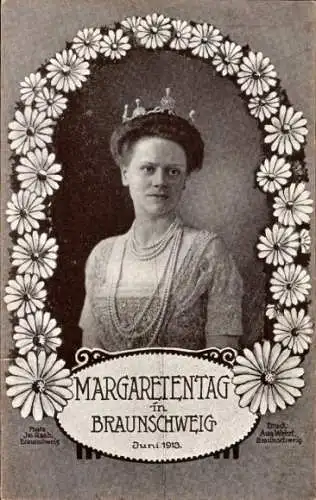 Passepartout Ak Braunschweig, Margaretentag 1913, Elisabeth zu Mecklenburg-Schwerin