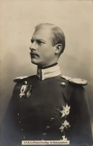 Ak Prinz Karl Anton von Hohenzollern, Portrait in Uniform, Orden, Generalleutnant