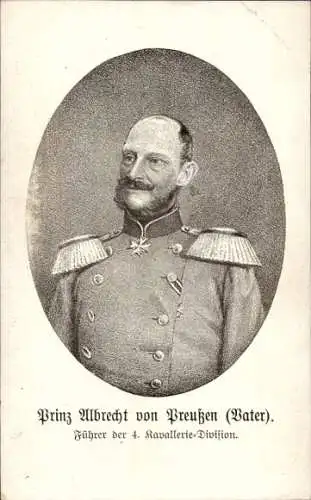 Ak Prinz Albrecht von Preußen, Führer der 4. Kavallerie-Division
