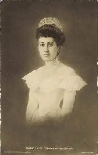 Ak Prinzessin Marie Luise von Baden