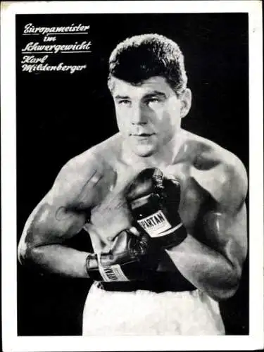 Foto Ak Boxer Karl Mildenberger, Portrait, Autogramm