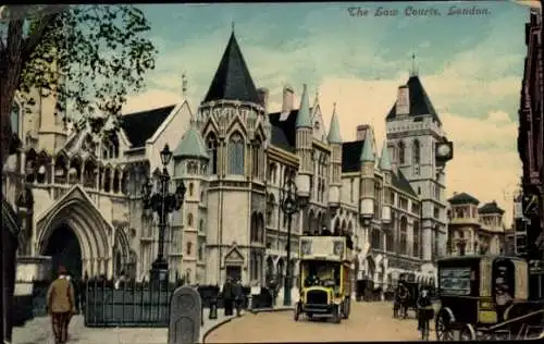 Ak London City England, Gerichte