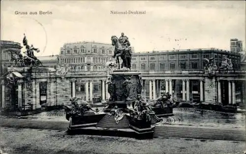Ak Berlin Mitte, National-Denkmal