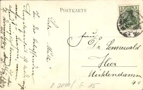 Ak Hamburg Horn, Kirche, Pastorat