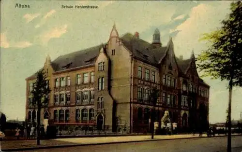 Ak Hamburg Altona, Schule Herderstraße