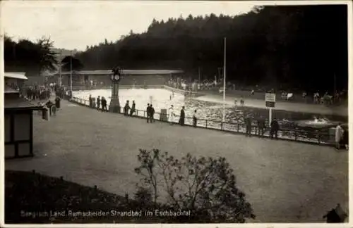 Ak Remscheid Bergisch Land, Strandbad im Eschbachtal