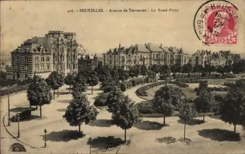 Ak Bruxelles Brüssel, Avenue de Tervueren, Rond-Point