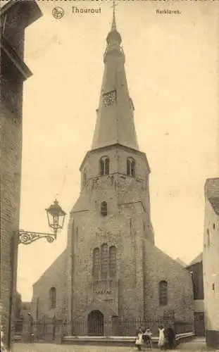 Ak Torhout Torhout Westflandern, Kirchturm