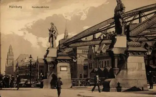 Ak Hamburg Mitte Altstadt, Kornhausbrücke